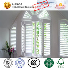 Lifetime Guarantee Wood Plantation Shutter 2.5 Inch Blade Double Panel Z Frame Stain Color Wooden Shutters